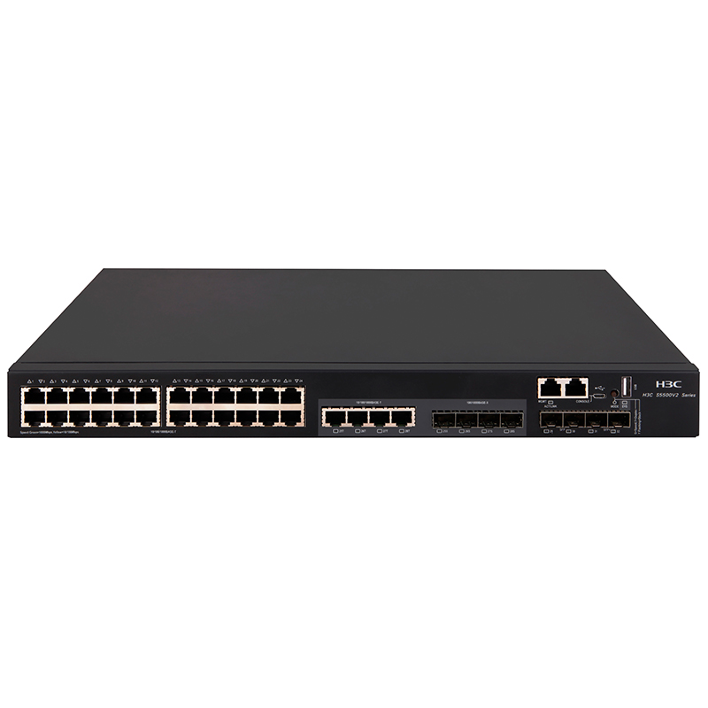 H3C S5500V2-34S-EI 28口千兆三层网管企业级核心交换机